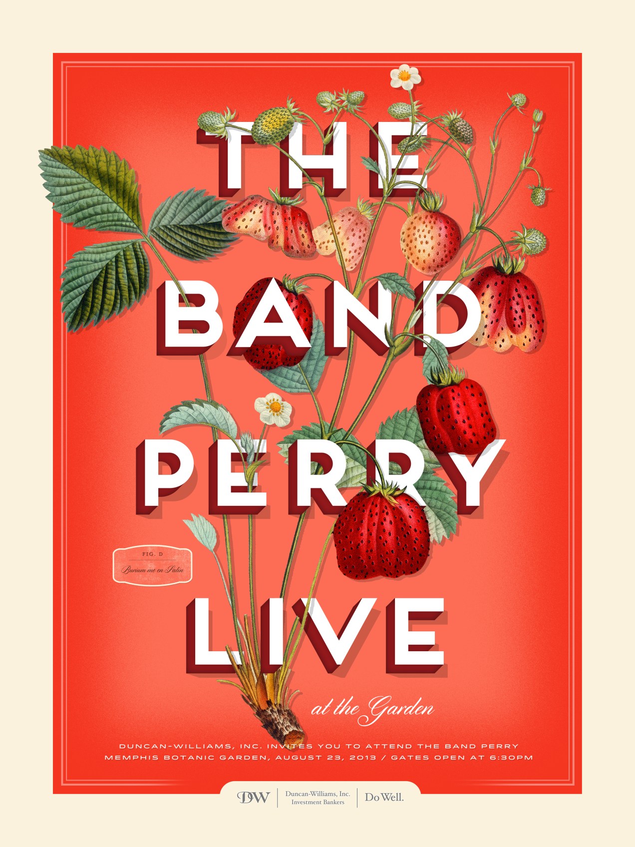 2A_Live at the Garden Band Perry Poster